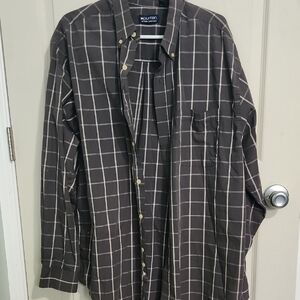 Puritan Men's Black and White Checkered Shirt